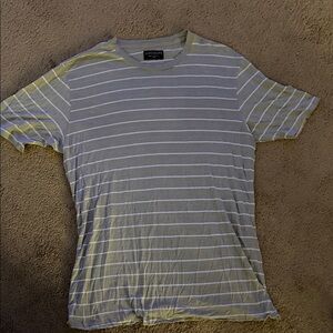 Goodlife Men's Light Green Striped Tee